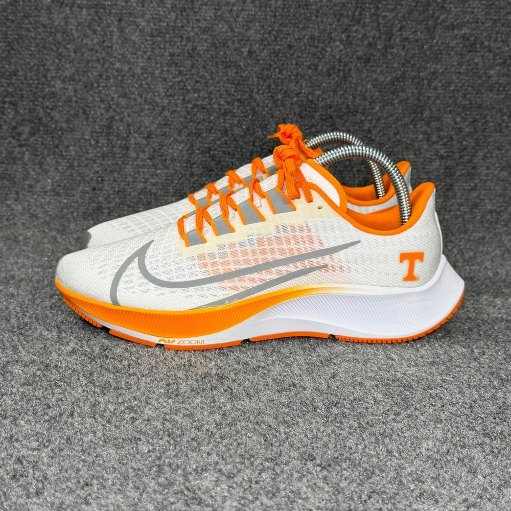 Nike‎ Air Zoom Pegasus 37 Tennessee Running Shoes Men's 7 White Orange Athletic - Picture 4 of 13